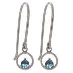 ブルートパーズピアスシンプルレディ...