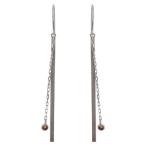 Yahoo! Yahoo!ショッピング(ヤフー ショッピング)ピアス レディース ロングチェーン ガーネット 1月誕生石 フック プラチナ クリスマス ポイント消化