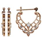 Yahoo! Yahoo!ショッピング(ヤフー ショッピング)ピアス フープ レディース ロイヤルブルームーンストーン 20代 30代 40代 クロッシングピアス 10金 ハート