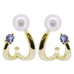 Yahoo! Yahoo!ショッピング(ヤフー ショッピング)イヤーカフ パール ピアス 18k 真珠 淡水パール スタッドピアス タンザナイト レディース 上品