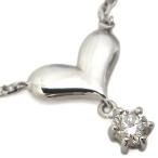 Yahoo! Yahoo!ショッピング(ヤフー ショッピング)プラチナ アンクレット 一粒 ハート ダイアモンド アンクレット クリスマス ポイント消化