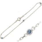 アンクレットK10アクアマリンサン...