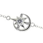 Yahoo! Yahoo!ショッピング(ヤフー ショッピング)プラチナ ブレスレット 月 ダイヤモンド 星 ブレスレット 人気 アンクレット クリスマス ポイント消化