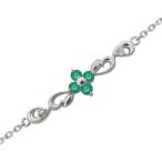 Yahoo! Yahoo!ショッピング(ヤフー ショッピング)プラチナアンクレット 花 唐草 フラワー エメラルド ブレスレット クリスマス ポイント消化