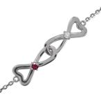 Yahoo! Yahoo!ショッピング(ヤフー ショッピング)レディース ブレスレット プラチナ ルビー 7月誕生石 ハート 大人 可愛い