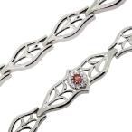 ブレスレット メンズ プラチナ ガーネット 誕生石 1月 男性用 メンズブレスレット