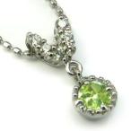 ペリドットネックレス18金スイング...