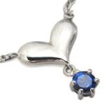 Yahoo! Yahoo!ショッピング(ヤフー ショッピング)サファイア ネックレス 一粒 ハート 18金 ペンダント