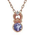 Yahoo! Yahoo!ショッピング(ヤフー ショッピング)ネックレス レディース 18金 K18 ピンクゴールド タンザナイト シンプル 上品 ペンダント