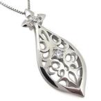 プラチナ・ネックレス・ダイヤモンド・ペンダント・0.10ct