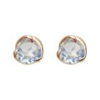 一粒 ピアス ロイヤルブルームーンストーン 18金 シンプル ロイヤルブルームーンストーンピアス シンプル