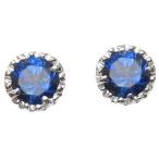 サファイアピアス一粒K10ゴールド...