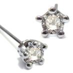 ダイヤモンド ピアス ダイヤモンドピアス 王冠 一粒 ピアス