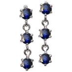 Yahoo! Yahoo!ショッピング(ヤフー ショッピング)サファイア ピアス シンプル k10 トリロジーピアス