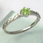 K18ゴールドピンキーリングペリド...