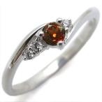 K10ガーネット指輪シンプル一粒ガ...