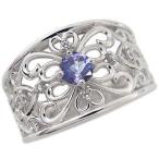 プラチナリング一粒タンザナイト指輪...