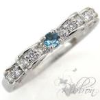 リボンリングブルートパーズ指輪ピン...