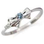 ファランジリング3月誕生石アクアマ...