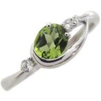 ペリドット指輪一粒k18ペリドットリング