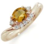 Yahoo! Yahoo!ショッピング(ヤフー ショッピング)シトリン 大粒 オーバル リング 10金 指輪