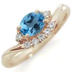 Yahoo! Yahoo!ショッピング(ヤフー ショッピング)ブルートパーズ 大粒 オーバル リング 10金 指輪