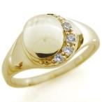 Yahoo! Yahoo!ショッピング(ヤフー ショッピング)レディース 月 印台 ダイヤモンド リング ピンキーリング K10