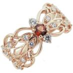 ガーネット指輪バタフライリング蝶1...