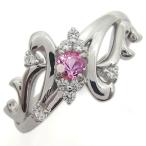 結婚記念日プラチナリングピンクサフ...