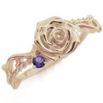 Yahoo! Yahoo!ショッピング(ヤフー ショッピング)アメジスト 指輪 アラベスクリング 10金 薔薇 リング