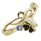Yahoo! Yahoo!ショッピング(ヤフー ショッピング)10金 唐草 クローバー タンザナイト リング 四つ葉 レディース