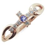 Yahoo! Yahoo!ショッピング(ヤフー ショッピング)タンザナイト 指輪 クロス レディース リング 10金