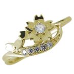 Yahoo! Yahoo!ショッピング(ヤフー ショッピング)指輪 レディース 桜 サクラ 6月誕生石 ロイヤルブルームーンストーン 10金 リング 花 かわいい