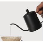 コーヒー ドリップポット (350ml)ステンレス ドリップケトル ハンドドリップ コーヒーポット ファイン口ポット ブラック