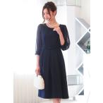 ショッピングセレモニー パーティードレス セレモニーワンピース 結婚式 二次会 親族 卒業式 卒園式 入学式 七五三 母 ママ 顔合わせ 30代 40代 プリカ 5-3115op ネイビー