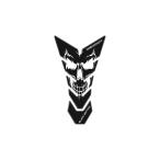  one дизайн подушка бака Skull flair черный 230x134mm CGBE7P