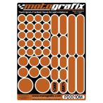  Moto графика подушка бака точка orange металлик MT-PD001OM