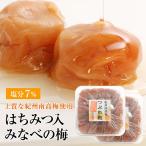 梅干し 500g×2 フランス産はちみつ使用 つぶれ梅 送料無料(北海道・沖縄 送料700円) 紀州南高梅 訳あり梅干し はちみつ梅 はちみつ梅干し