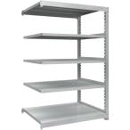 物品棚 中量棚 ＴＲＵＳＣＯ　耐食性スチール棚　ＴＺＭ３型中量棚　１２００Ｘ９２１ＸＨ１８００　５段　連結　  (TZM3-6495B)
