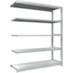 物品棚 中量棚 ＴＲＵＳＣＯ　耐食性スチール棚　ＴＺＭ３型中量棚　１８００Ｘ５７１ＸＨ２１００　５段　連結　  (TZM3-7665B)