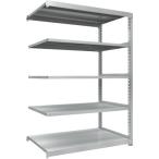 物品棚 中量棚 ＴＲＵＳＣＯ　耐食性スチール棚　ＴＺＭ３型中量棚　１５００Ｘ９２１ＸＨ２１００　５段　単体　  (TZM3-7595)