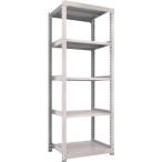 物品棚 中量棚 ＴＲＵＳＣＯ　スチールラック　Ｍ３型中量棚　９００Ｘ７２１ＸＨ２４００　５段　単体　ネオグレー  (M3-8375（NG）)