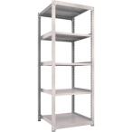 物品棚 中量棚 ＴＲＵＳＣＯ　スチールラック　Ｍ３型中量棚　９００Ｘ９２１ＸＨ２４００　５段　単体　ネオグレー  (M3-8395（NG）)