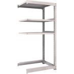 物品棚 用途別ラック ＴＲＵＳＣＯ　スチールラック　Ｍ３型中量棚　９００Ｘ７２１ＸＨ１８００　棚板３段＋タイヤ１段　  (M3-6373Y1)