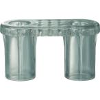 サンコー プラスチックフェンス用ジョイントCU型 透明 805199