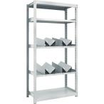 物品棚 用途別ラック ＴＲＵＳＣＯ　スチールラック　Ｍ２型軽中量棚　１７６０Ｘ４５０ＸＨ１８００　缶受Ｘ１０付　  (M2-6645-KU10)