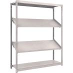 物品棚 軽中量棚 ＴＲＵＳＣＯ　スチールラック　Ｍ１．５型棚　１５００Ｘ４５０ＸＨ１８００　４段　傾斜２段　  (M1.5-6544K2)