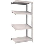 物品棚 中量棚 ＴＲＵＳＣＯ　スチールラック　Ｍ３型中量棚　９００Ｘ５７１ＸＨ１８００　４段　傾斜２段　連結　  (M3-6364K2B)