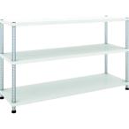 物品棚 パイプ棚 ＴＲＵＳＣＯ　スチールラック　フェニックスラック　１５００Ｘ４５０　３段　Ｗ色　抗菌粉体塗装　  (PER-3543-W)