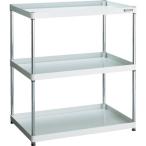 物品棚 パイプ棚 ＴＲＵＳＣＯ　スチールラック　フェニックスワゴンラック型　　抗菌９００Ｘ６００　３段　ホワイト　  (PEW-R1293-W)